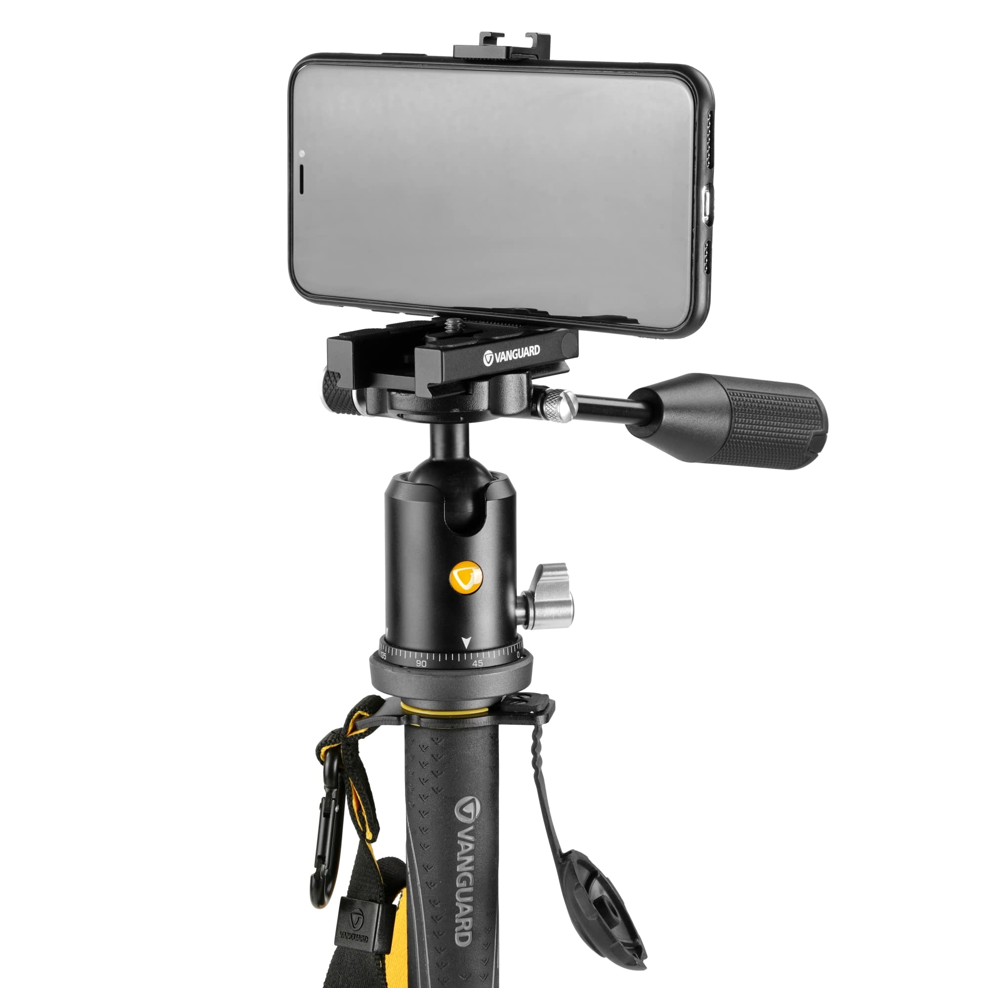 Vanguard Veo2Sam 234Tbp50T Monopod With Tri Stand Feet And Veo Bp 50T Ball Head With Built In Smartphone Holder
